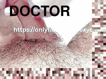 Doctor makes Laser hair removal for my Cock 
