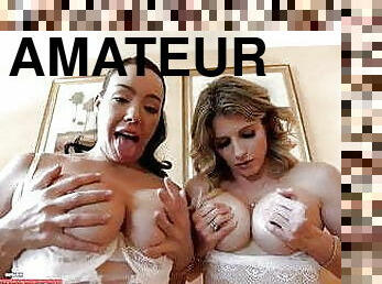 cul, gros-nichons, amateur, lesbienne, milf, maman, allemand, point-de-vue, blonde, brunette