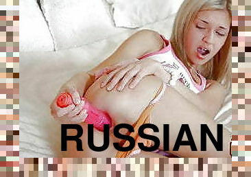 masturbación, ruso, anal, babes, adolescente, juguete, rubia, follando-fucking, consolador, de-cerca