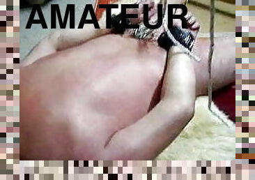 amateur, énorme-bite, gay, allemand, bdsm, couple, esclave