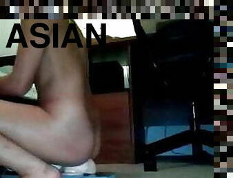 asiatique, extrême, masturbation, amateur, anal, maison, pute, gode, baise-de-cul