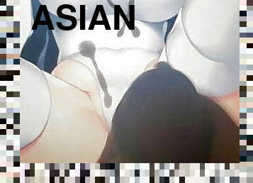 asiatique, masturbation, énorme-bite, gay, japonais, branlette, ejaculation, bukkake, minet, ours