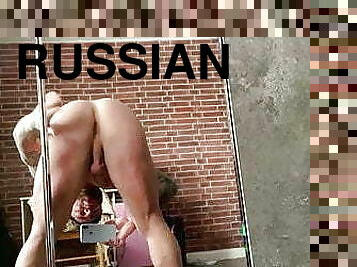 pai, masturbação, russo, amador, pénis-grande, gay, paizinho, musculado