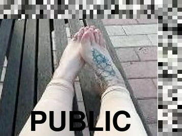barefoot in public place
