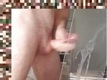 énorme, amateur, ejaculation-sur-le-corps, gay, branlette, ejaculation, sperme, massive, solo, minet