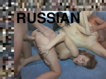 russisk, skinny, swingers, cumshot, par, gruppesex, firkant, brunette