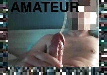 énorme, amateur, ejaculation-sur-le-corps, gay, branlette, ejaculation, sperme, massive, solo, minet