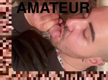 énorme, amateur, fellation, ejaculation-sur-le-corps, énorme-bite, gay, maison, hirondelle, ejaculation, minet