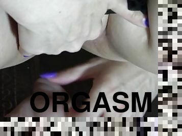 orgasme, chatte-pussy, russe, giclée, sale, culotte, serrée, chevauchement, gode, solo