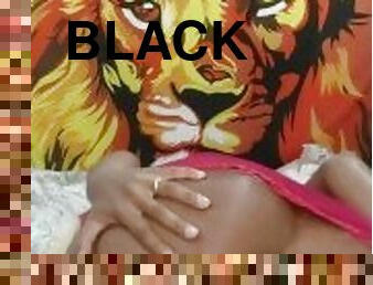 beautiful black brazilian opening her ass and showing her ass