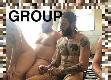 behåret, fest, bøsse, gruppesex-groupsex