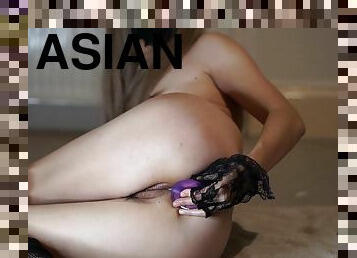 asiatique, amateur, anal, milf, jouet, première-fois, webcam, gode, solo, brunette