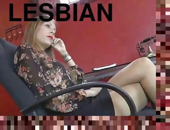 secrétaire, lesbienne, pieds