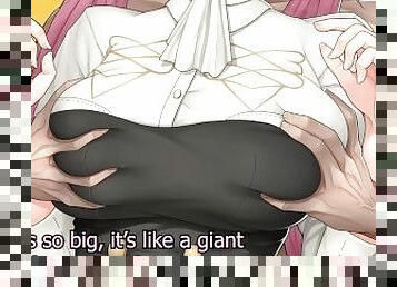 gros-nichons, masturbation, secousses, anime, hentai, cocu, humiliation, femme-dominatrice