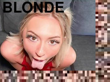 muca, babe, globoko-grlo, fingering, kurba-slut, pov, blond, fukanje, drobcena, davljenje