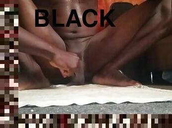 Handsome black bursting huge nuts.....cyferpee