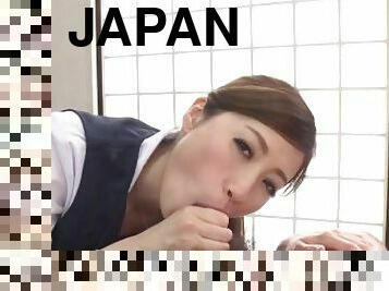 Japanese secretary, Maiko Sargimi is horny, uncensored