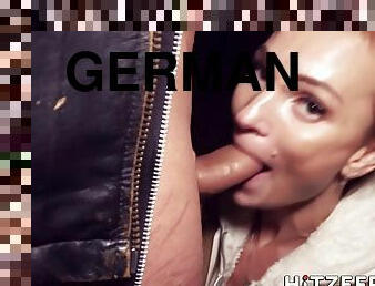 Street German Whore Kessie Sucks Hard Dick