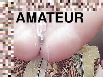 teta-grande, clitóris, masturbação, orgasmo, amador, adolescente, natural, dildo, sozinho