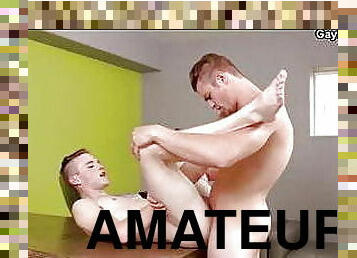 amador, anal, pénis-grande, gay, caseiro, alemão, casal, fudendo, musculado, gay-adolescente