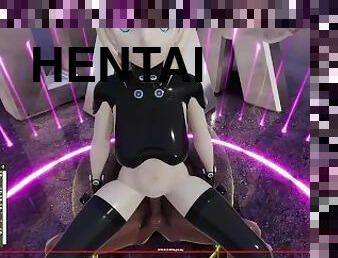 anime, hentai, 3d, cowgirl