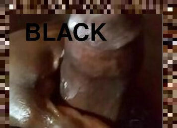 amateur, ejaculation-sur-le-corps, gay, branlette, black, joufflue, solo