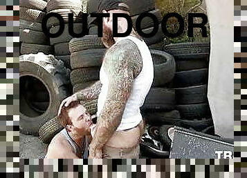 TRAILERTRASHBOYS Jack Dixon Has His Dick Blown Outdoor