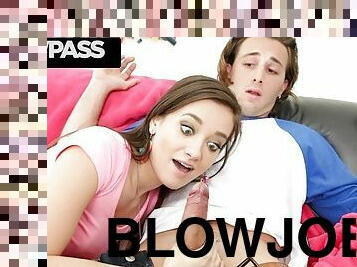 Blowpass - My Girlsfriend's Hot Friend Gets Frisky With Me And Sucks My Cock