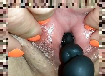 extrême, masturbation, pisser, chatte-pussy, giclée, anal, milf, jouet, hardcore, maman