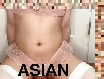 asien, arsch, groß-titten, dilettant, anal-sex, babe, junge, strümpfe, höschen, nette