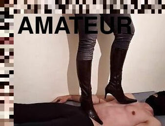 amatør, bdsm, par, fødder, fetish, bondage, støvler, høje-hæle