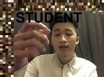 asiatique, étudiante, amateur, gay, branlette, bdsm, point-de-vue, webcam, fétiche, solo