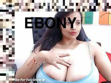 Giant floppy huge ebony bbw breasts for strangers to play with