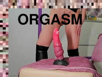 onani, orgasme, tissende, sprøjte, amatør, legetøj, ridning, dildo, fetish, solo