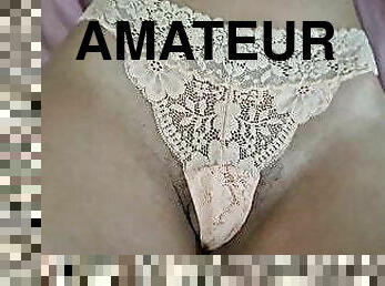 poilue, masturbation, chatte-pussy, amateur, babes, maison, culotte, britannique, lingerie, serrée