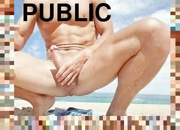 masturbare-masturbation, nudist, public, plaja, exchibitionist, pula