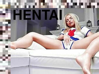 valtava, masturbaatio, orgasmi, venäläinen, mälliotos, pilluuntulo, blondi, anime, hentai, dildo