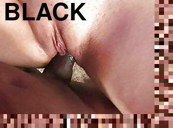Naughty young sluts get to share one big black cock