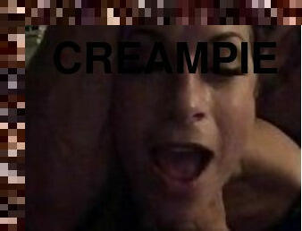 Legs for Days......Daddy's slut gets choked and a creampie, while her face is in the camera