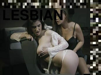 Nataly Real, Big Breasts And Marry Morrgan In Sultry Lesbians Fuck In Sexy Lingerie