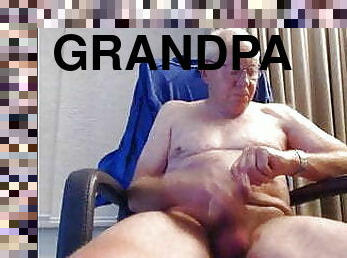 pappa, masturbation, amatör, gigantisk-kuk, gay, samling, sprut, webbkamera, farsan, farfar