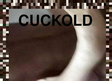 Cuckold watching and recording his wife having sex with BBC 
