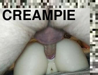 papa, muschi, dilettant, anal-sex, beule-schuss, immens-glied, creampie, beule, ficken, sack