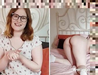 lunettes, masturbation, amateur, anal, jouet, hardcore, allemand, naturel, solo