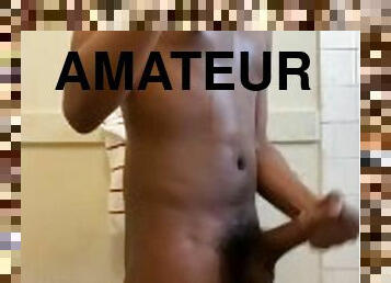 baignade, masturbation, amateur, ejaculation-sur-le-corps, ébène, ados, solo