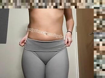 Sexy Girl Trying On Nike Pro