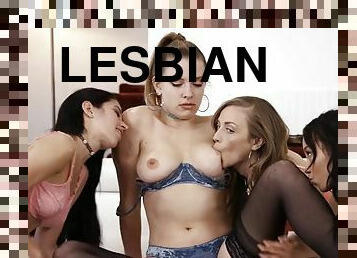 Karla Kush and Alexis Tae in a beautiful lesbian orgy