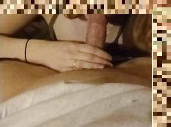 amateur, fellation, ejaculation-sur-le-corps, ados, ejaculation-interne, point-de-vue, blonde, putain, bite