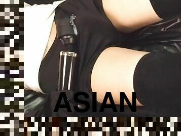 asiatique, amateur, ejaculation-sur-le-corps, jouet, japonais, ejaculation, solo