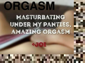 maszturbálás, orgazmus, spriccelés, amatőr, asszonyok, bugyi, elképesztő, fétis, szólóban